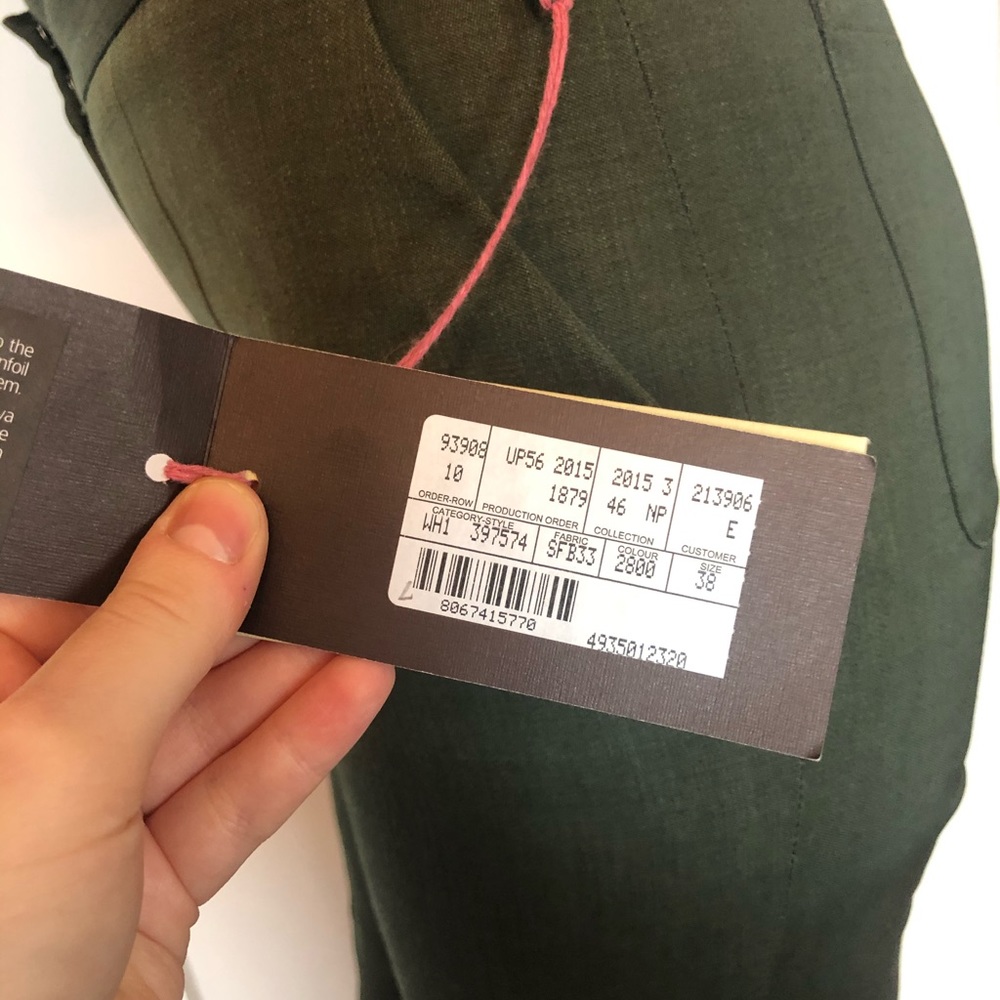 Stella McCartney olive green wide leg pants - Picture 4 of 8